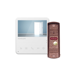 UNIT 4 KIT - комплект из видеодомофона с дисплеем 4.3" и вызывной панели