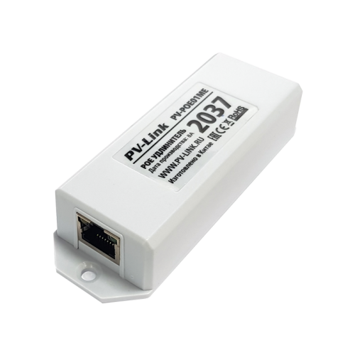 PV-POE01ME одноканальный удлинитель PoE, 140 м, 25,5 Вт, 10/100 Мбит/с
