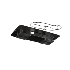 Модуль вентиляторный DANNMAN TFAN-2FR-RAL9005, 2 вентилятора, без кабеля питания, черный