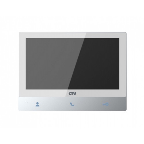 Видеодомофон CTV-M4701AHD в квартиру, дом ,офис. Монитор CTV с сенсорным управлением, функцией видеопамяти, фоторамки и часов ,автоответчик, стильный дизайн