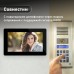 WIFI видеодомофон NOVIcam FREEDOM 7 FHD (цвет черный) с сенсорным экраном и переадресацией вызова на мобильное устройство для квартиры | частного дома | офиса
