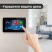 WIFI видеодомофон NOVIcam FREEDOM 7 FHD (цвет черный) с сенсорным экраном и переадресацией вызова на мобильное устройство для квартиры | частного дома | офиса