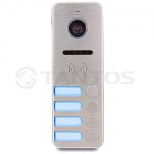 Вызывная панель Tantos iPanel 2 (металл) HD на 4 абонента