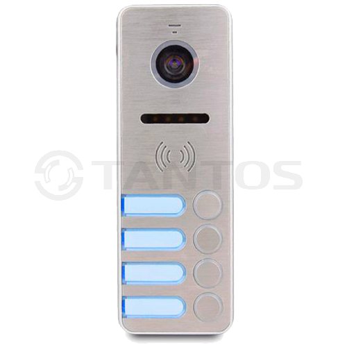 Вызывная панель Tantos iPanel 2 (металл) HD на 4 абонента