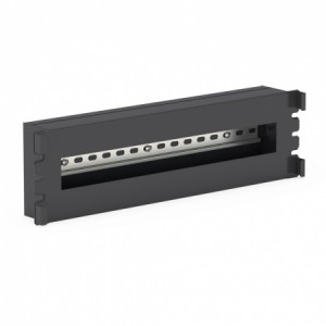 Панель с DIN-рейкой DANNMAN PWD19-3U-RAL9005, 19", 3U, черная