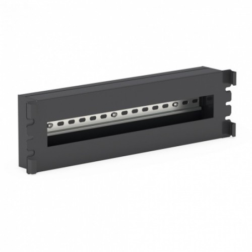 Панель с DIN-рейкой DANNMAN PWD19-3U-RAL9005, 19", 3U, черная