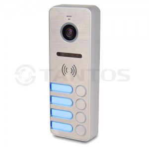 Вызывная панель Tantos iPanel 2 (Metal) 4 абонента Вызывная панель Tantos iPanel 2 (Metal) 4 абонента