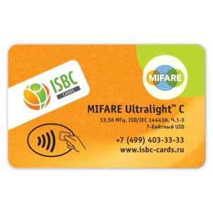 Бесконтактная смарт-карта MIFARE Ultralight C ISO Card (7 byte UID)